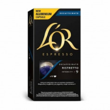 COFFEE CAPSULES L'OR RISTRETTO 9 DECAFFEINATED (10 UDS)