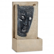 FOUNTAIN BUDDHA BROWN GREY RESIN (16 X 48 X 26,5 CM)