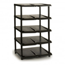 SHOE RACK BLACK PLASTIC