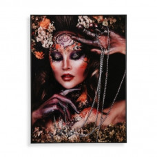 PAINTING VERSA MYSTICAL LADY CRYSTAL MDF WOOD (60 X 2 X 80 CM)