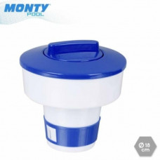 CHLORINE DISPENSER JUINSA BLUE / WHITE (18 X 18 CM)