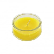 CANDLE DKD HOME DECOR CITRONELA CRYSTAL YELLOW (8 X 8 CM)