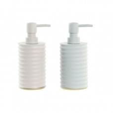 SOAP DISPENSER DKD HOME DECOR BEIGE GREEN RESIN PP (7,5 X 7,5 X 17 CM) (2 UNITS)