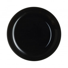 FLAT PLATE ARCOROC EVOLUTIONS BLACK GLASS (25 CM) (PACK 6X)