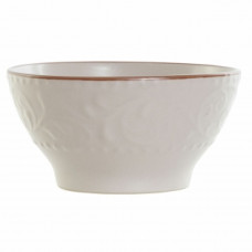 BOWL DKD HOME DECOR BEIGE STONEWARE (14.7 X 14.7 X 7.7 CM)