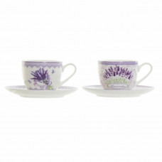 CUP WITH PLATE DKD HOME DECOR (2 PCS) (90 ML)