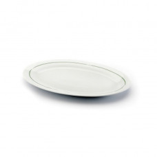 SERVING PLATTER VERSA GREEN OVAL PORCELAIN (21,2 X 30,2 CM)