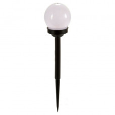 SOLAR LAMP PLASTIC BLACK AND WHITE (9,5 X 38 X 9,5 CM)