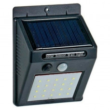 SOLAR LAMP BLACK CRYSTAL PLASTIC (9,5 X 12,5 X 4,5 CM)