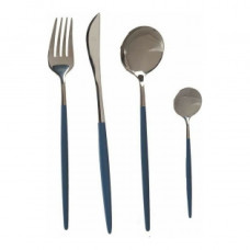CUTLERY SET SILVER GREY STAINLESS STEEL (8 PCS)