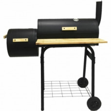 COAL BARBECUE WITH COVER AND WHEELS GREEN BOHEME BLACK