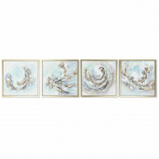 PAINTING DKD HOME DECOR ABSTRACT MODERN (55 X 4 X 55 CM) (4 UNITS)