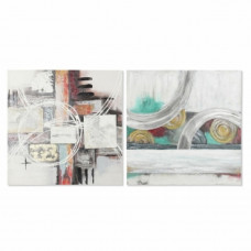 PAINTING DKD HOME DECOR ABSTRACT VINTAGE (80 X 2,8 X 80 CM) (2 UNITS)