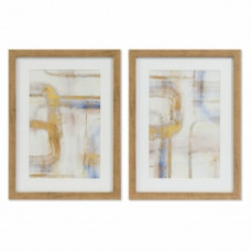 PAINTING DKD HOME DECOR ABSTRACT (30 X 3 X 40 CM) (2 UNITS)